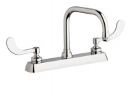Chicago Faucets W8D-DB6AE1-317ABCP Workboard Faucet, 8''